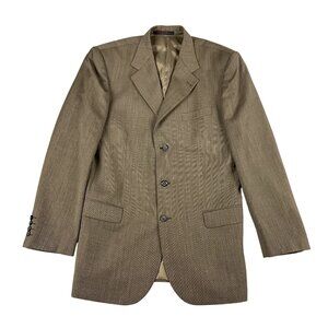 Giorgio Cosani Super 110 Wool w/ Cashmere Blend Brown Blazer Sz 42L (READ)